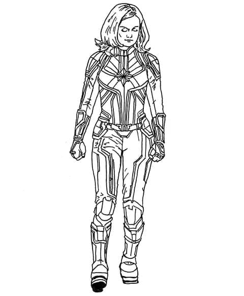 Desenho gratuito Captain Marvel #200045 da colecao Super-heróis e Supervilões para imprimir
