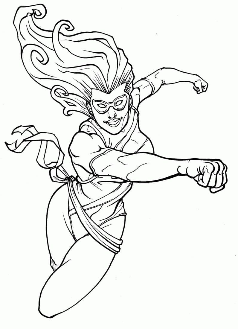 Desenho gratuito Captain Marvel #200052 da colecao Super-heróis e Supervilões para imprimir