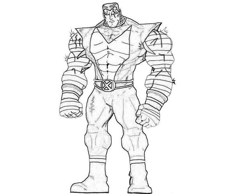 Desenho gratuito Colossus #82913 da colecao Super-heróis e Supervilões para imprimir