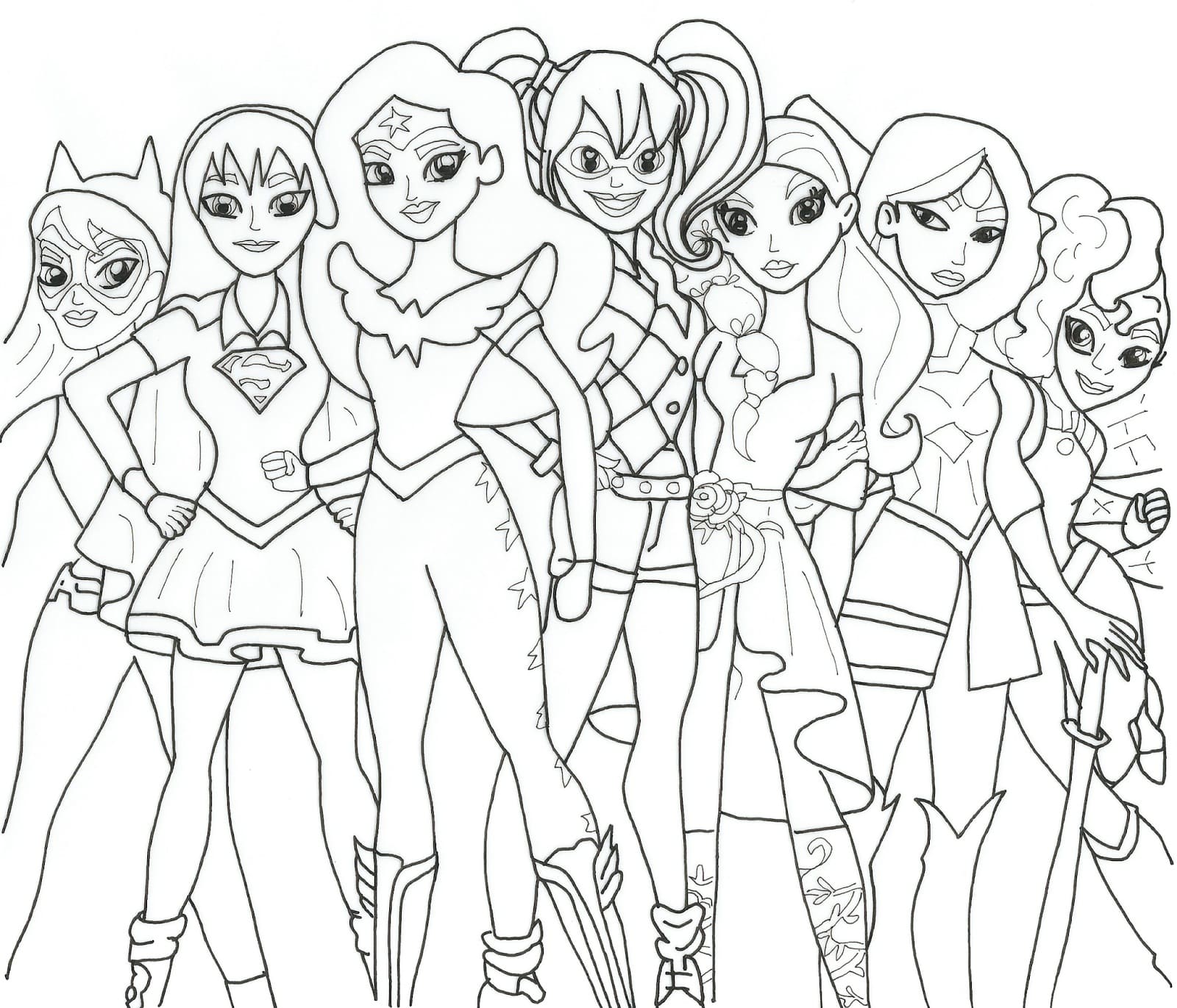 Desenho gratuito DC Super Hero Girls #199491 da colecao Super-heróis e Supervilões para imprimir