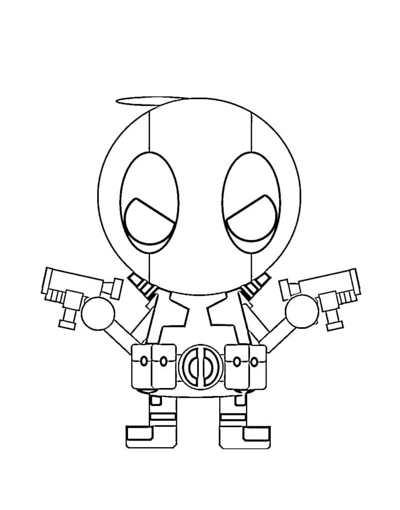 Desenho gratuito Deadpool #197715 da colecao Super-heróis e Supervilões para imprimir