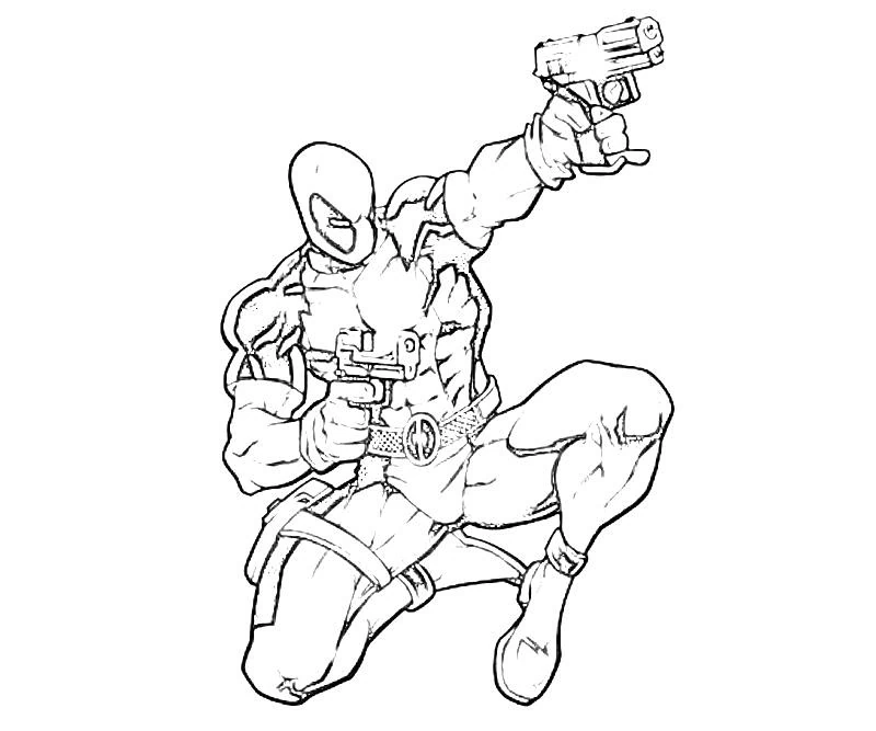 Desenho gratuito Deadpool #82842 da colecao Super-heróis e Supervilões para imprimir