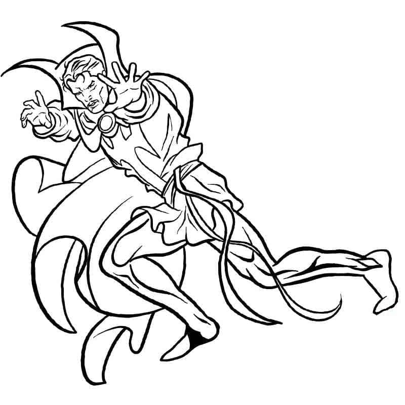 Página para colorir: Doctor Strange (Super-heróis e Supervilões) #211447 - Páginas para Colorir Imprimíveis Gratuitamente