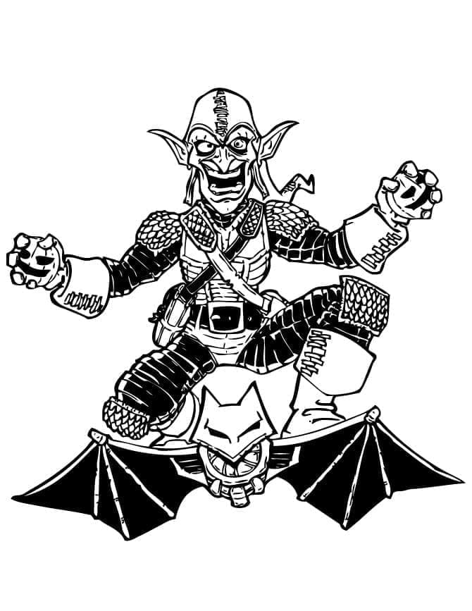 Desenho gratuito Duende Verde #214052 da colecao Super-heróis e Supervilões para imprimir