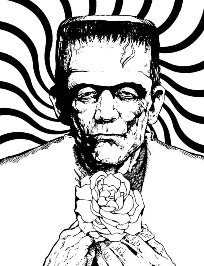 Desenho gratuito Frankenstein #198923 da colecao Super-heróis e Supervilões para imprimir