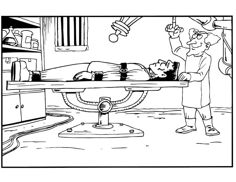 Desenho gratuito Frankenstein #198948 da colecao Super-heróis e Supervilões para imprimir