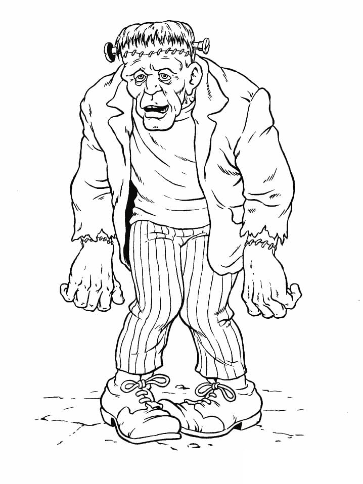 Desenho gratuito Frankenstein #198963 da colecao Super-heróis e Supervilões para imprimir