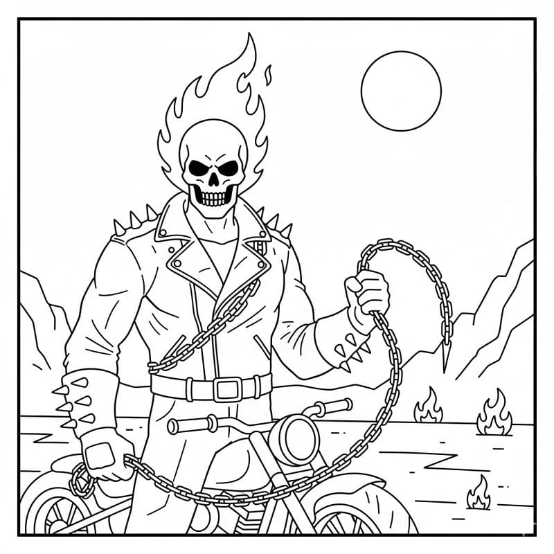 Desenho gratuito Ghost Rider #221937 da colecao Super-heróis e Supervilões para imprimir Desenho gratuito Ghost Rider #221937 da colecao Super-heróis e Supervilões para imprimir