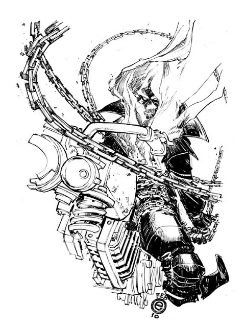 Desenho gratuito Ghost Rider #82093 da colecao Super-heróis e Supervilões para imprimir