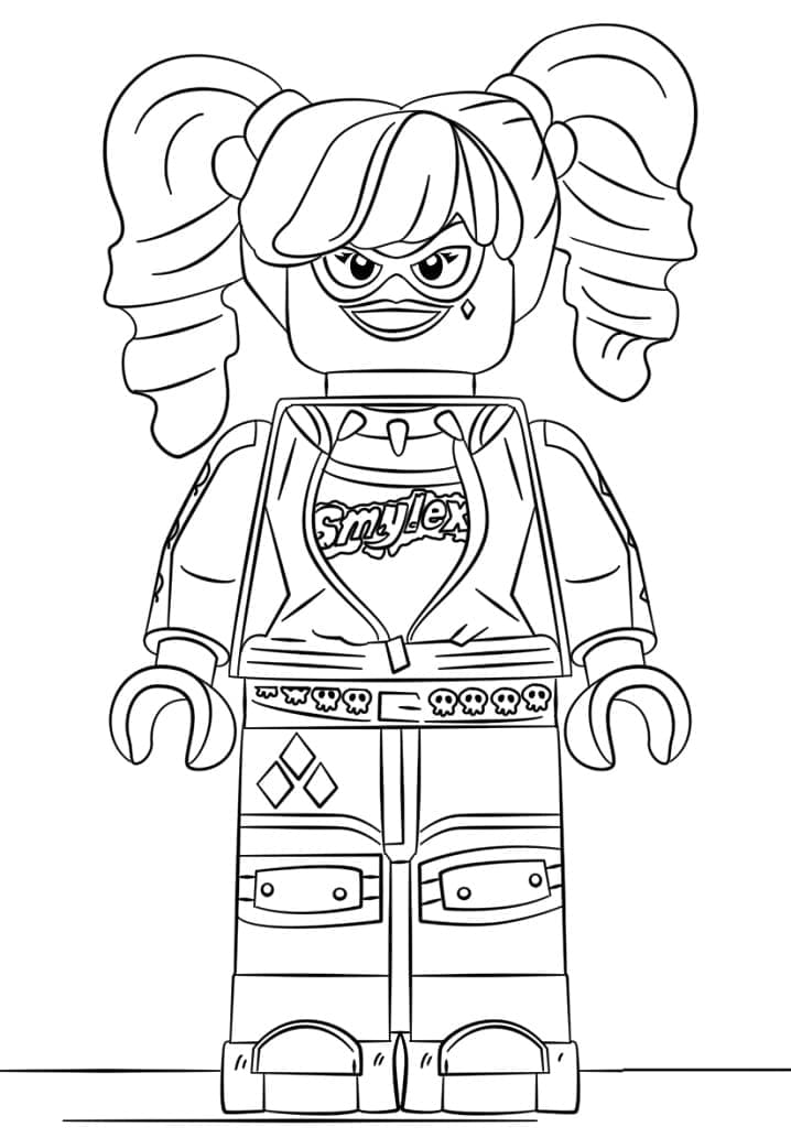 Desenho gratuito Harley Quinn #196018 da colecao Super-heróis e Supervilões para imprimir