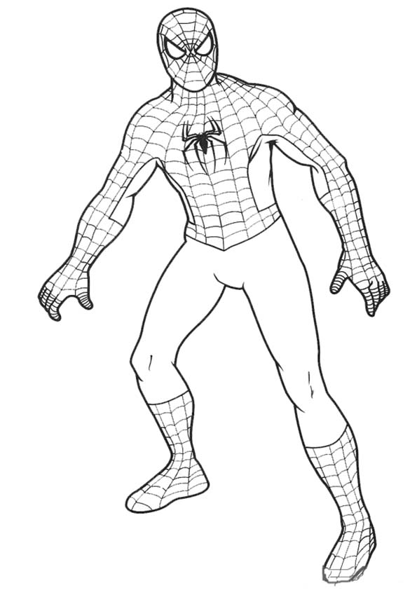 Página para colorir: Homem-Aranha (Super-heróis e Supervilões) #78772 - Páginas para Colorir Imprimíveis Gratuitamente