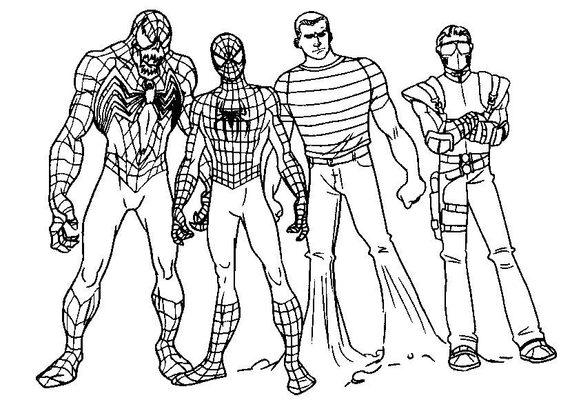 Página para colorir: Homem-Aranha (Super-heróis e Supervilões) #78880 - Páginas para Colorir Imprimíveis Gratuitamente