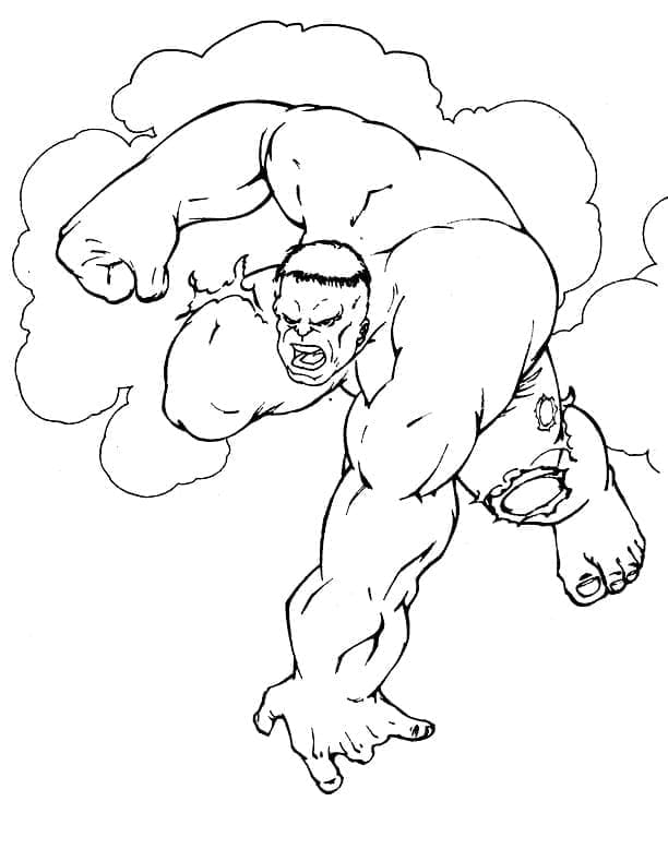 Desenho gratuito Hulk #177326 da colecao Super-heróis e Supervilões para imprimir