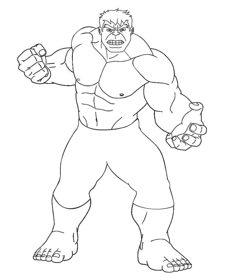 Desenho gratuito Hulk #177336 da colecao Super-heróis e Supervilões para imprimir