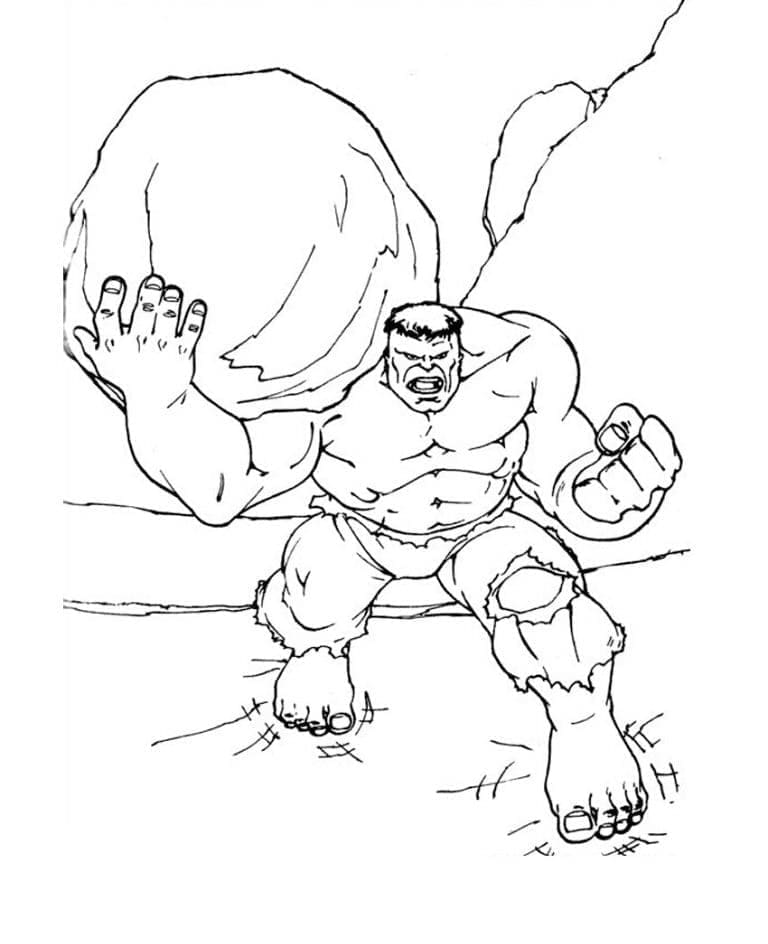 Desenho gratuito Hulk #177338 da colecao Super-heróis e Supervilões para imprimir