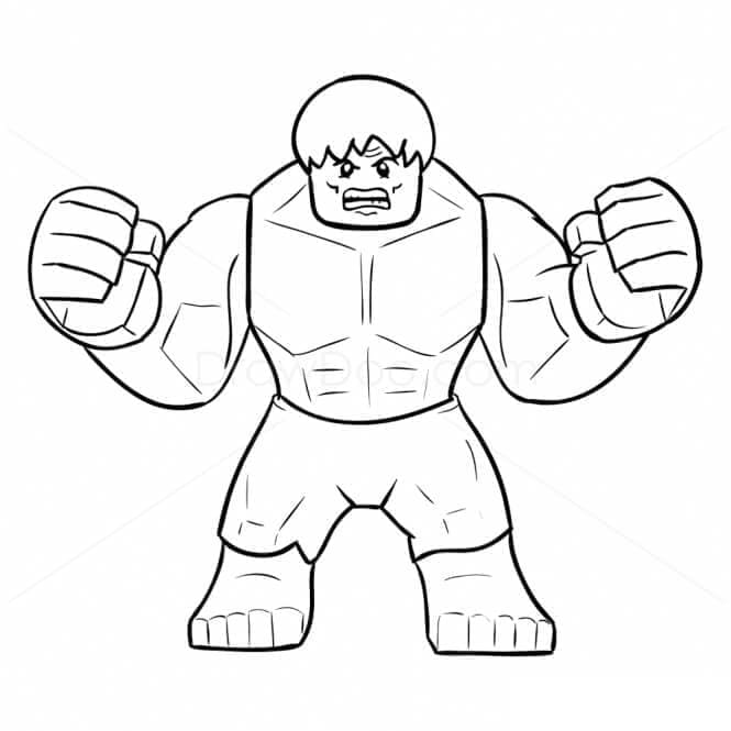 Desenho gratuito Hulk #177343 da colecao Super-heróis e Supervilões para imprimir