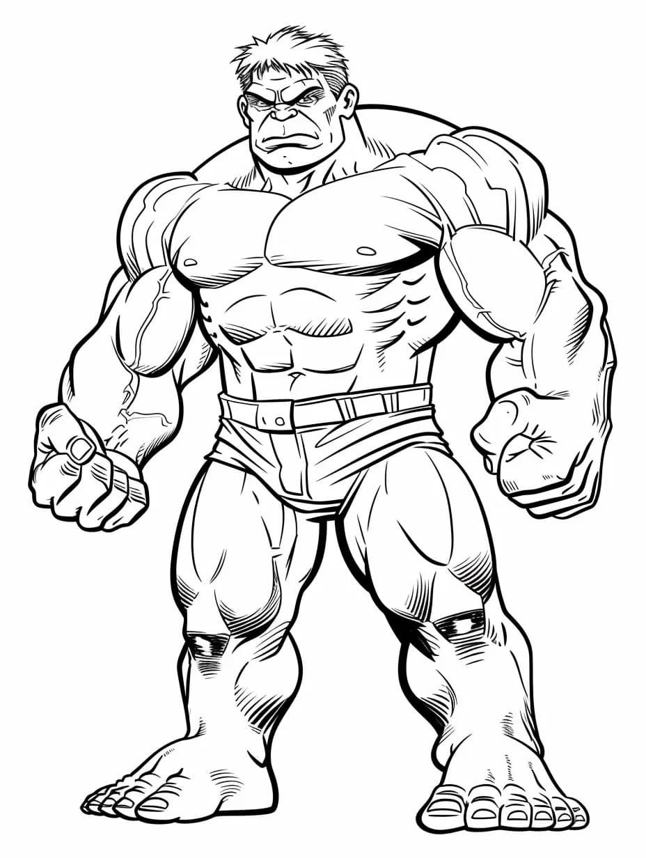 Desenho gratuito Hulk #218109 da colecao Super-heróis e Supervilões para imprimir