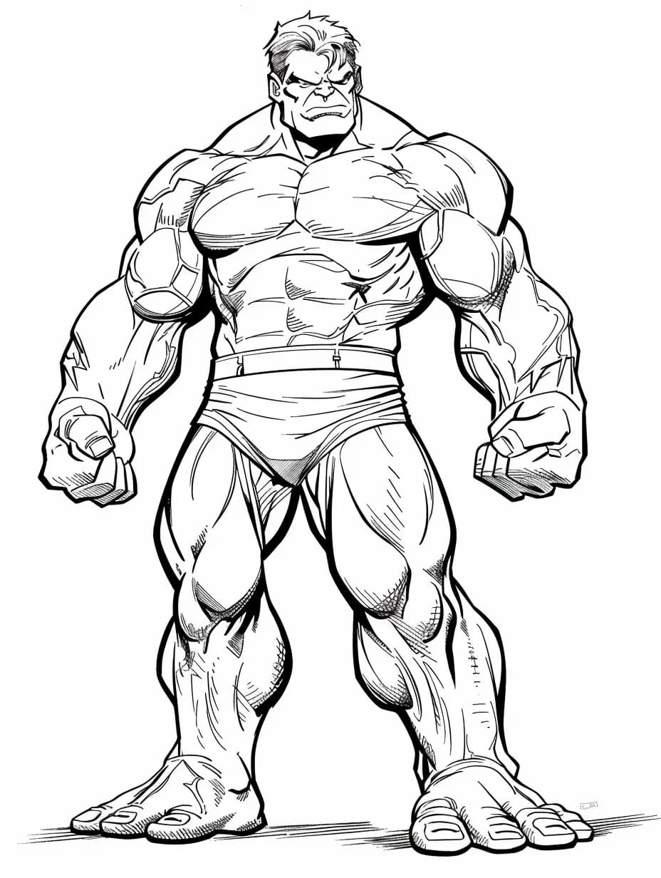 Desenho gratuito Hulk #218112 da colecao Super-heróis e Supervilões para imprimir