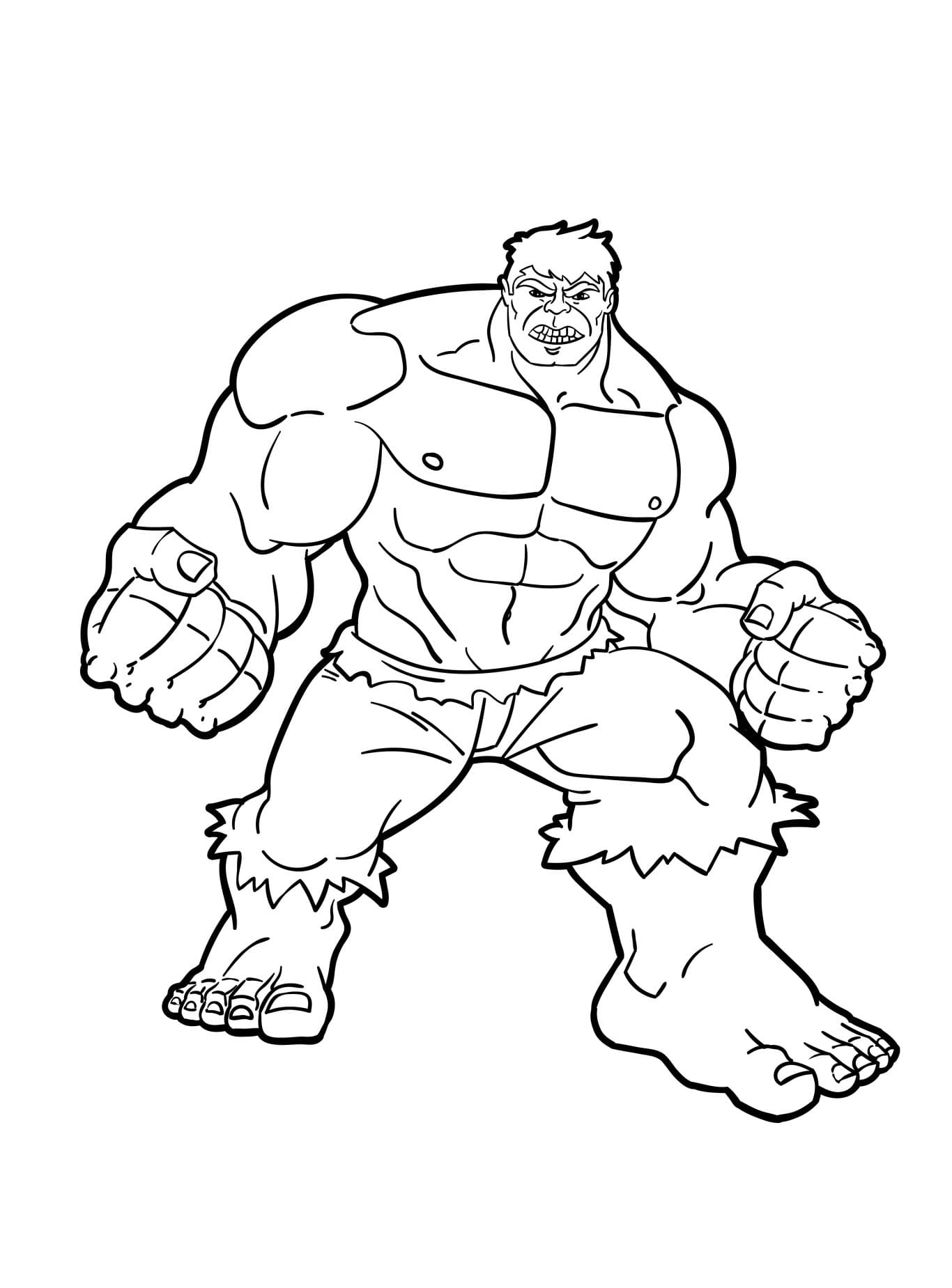 Desenho gratuito Hulk #218116 da colecao Super-heróis e Supervilões para imprimir