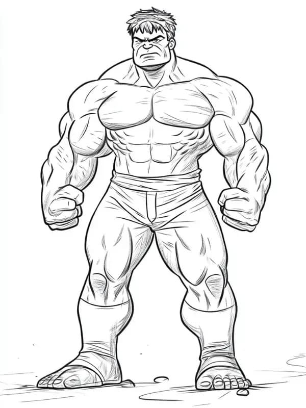 Desenho gratuito Hulk #218119 da colecao Super-heróis e Supervilões para imprimir