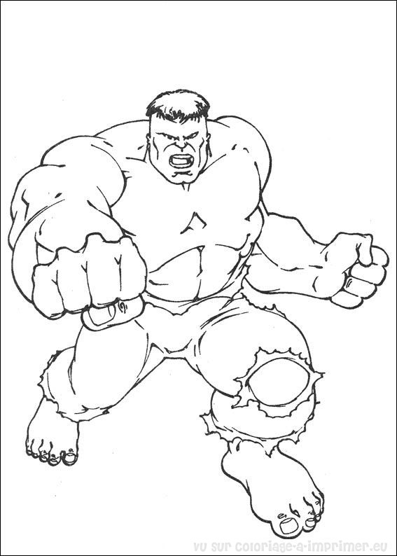 Página para colorir: Hulk (Super-heróis e Supervilões) #79022 - Páginas para Colorir Imprimíveis Gratuitamente