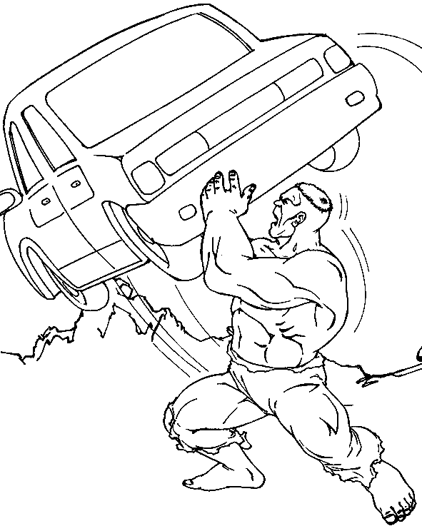 Desenho gratuito Hulk #79035 da colecao Super-heróis e Supervilões para imprimir