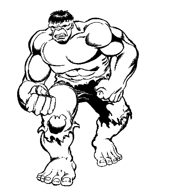 Desenho imprimível de Hulk #79067 para colorir, pertence à coleção Super-heróis e Supervilões