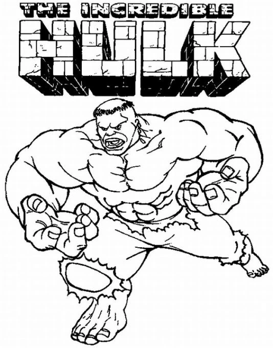 Página para colorir: Hulk (Super-heróis e Supervilões) #79071 - Páginas para Colorir Imprimíveis Gratuitamente