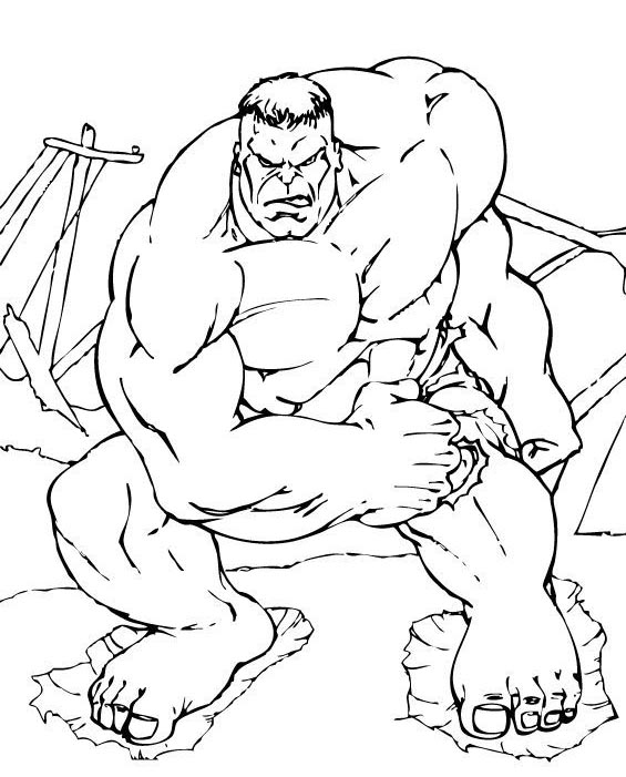 Página para colorir: Hulk (Super-heróis e Supervilões) #79097 - Páginas para Colorir Imprimíveis Gratuitamente
