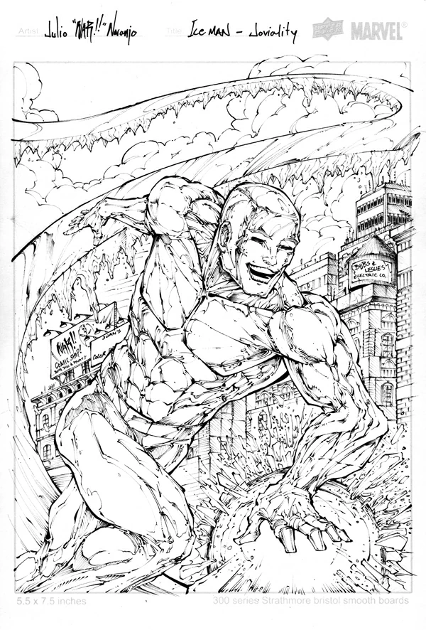 Desenho gratuito Iceman #83553 da colecao Super-heróis e Supervilões para imprimir