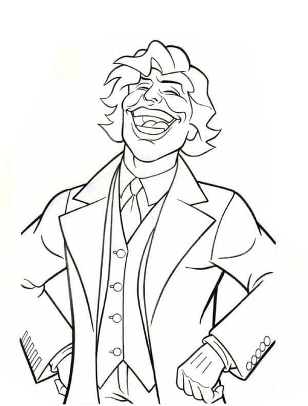 Desenho gratuito Joker #202131 da colecao Super-heróis e Supervilões para imprimir