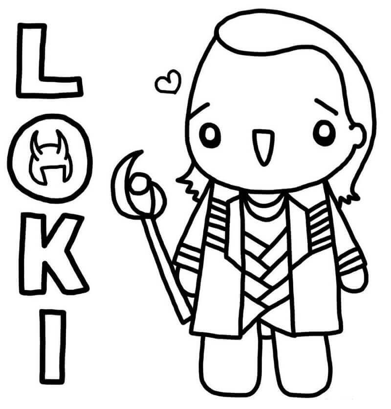 Desenho gratuito Loki #172538 da colecao Super-heróis e Supervilões para imprimir