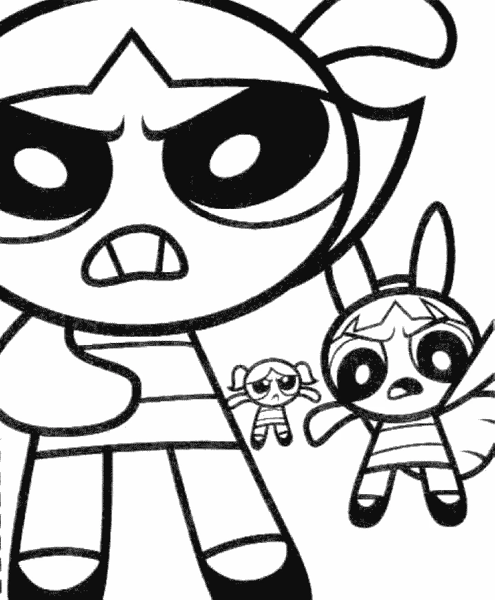 Desenho gratuito Meninas Superpoderosas #39444 da colecao Super-heróis e Supervilões para imprimir
