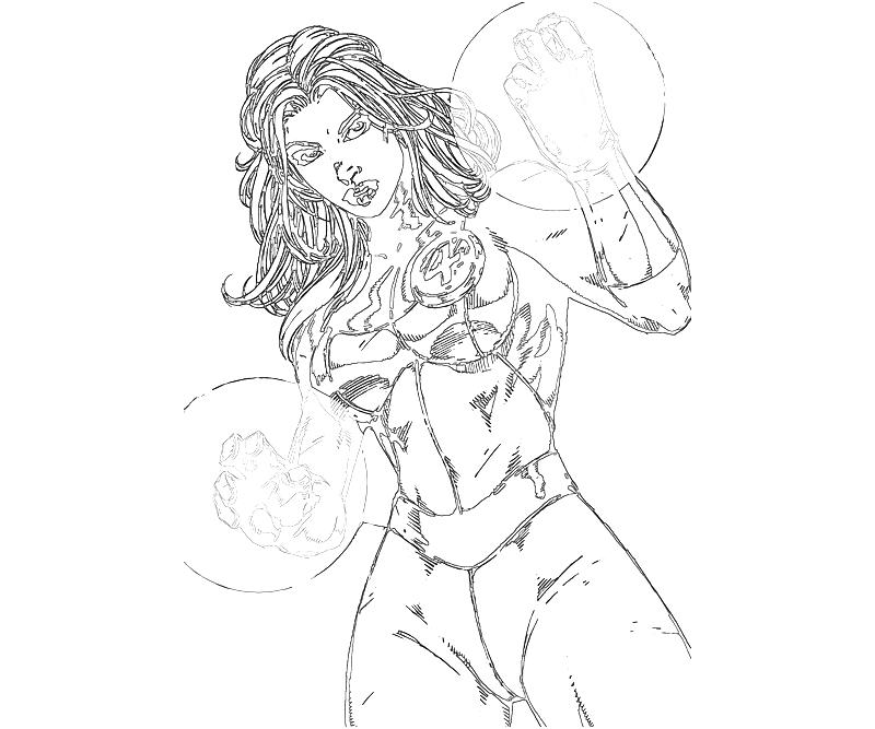 Desenho gratuito Mulher Invisível #83220 da colecao Super-heróis e Supervilões para imprimir