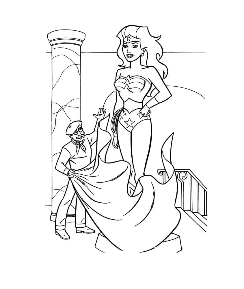 Desenho gratuito Mulher Maravilha #196930 da colecao Super-heróis e Supervilões para imprimir