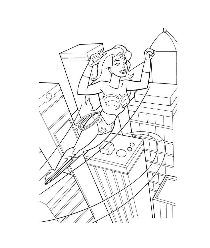 Desenho gratuito Mulher Maravilha #196954 da colecao Super-heróis e Supervilões para imprimir