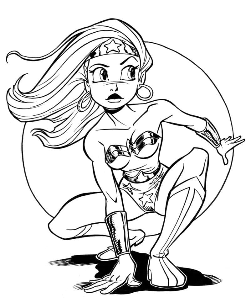 Imagem para colorir de Mulher Maravilha #196970 da nossa coleção Super-heróis e Supervilões, fácil de imprimir Imagem para colorir de Mulher Maravilha #196970 da nossa coleção Super-heróis e Supervilões, fácil de imprimir