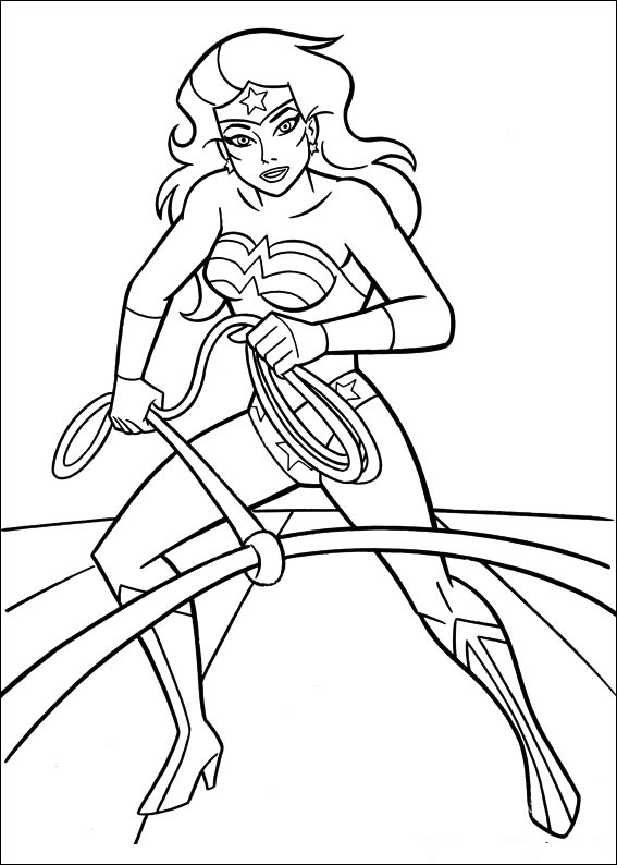 Desenho gratuito Mulher Maravilha #74547 da colecao Super-heróis e Supervilões para imprimir