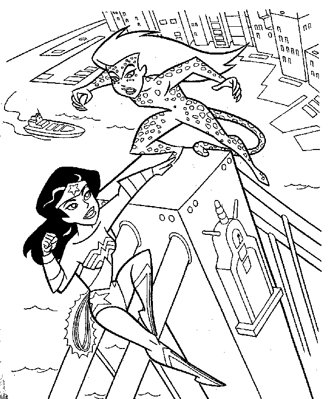 Página para colorir: Mulher Maravilha (Super-heróis e Supervilões) #74576 - Páginas para Colorir Imprimíveis Gratuitamente