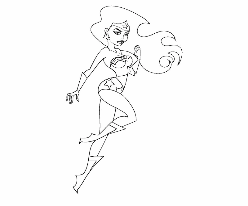 Desenho gratuito Mulher Maravilha #74662 da colecao Super-heróis e Supervilões para imprimir