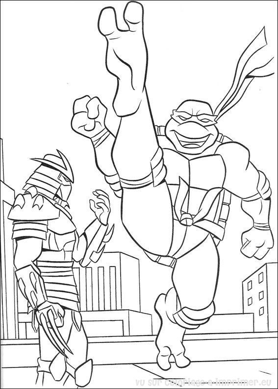 Desenho gratuito Ninja Turtles #75476 da colecao Super-heróis e Supervilões para imprimir