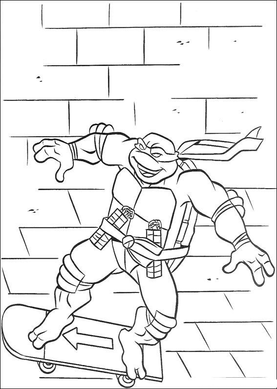 Desenho gratuito Ninja Turtles #75596 da colecao Super-heróis e Supervilões para imprimir