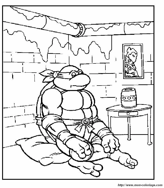 Desenho gratuito Ninja Turtles #75678 da colecao Super-heróis e Supervilões para imprimir