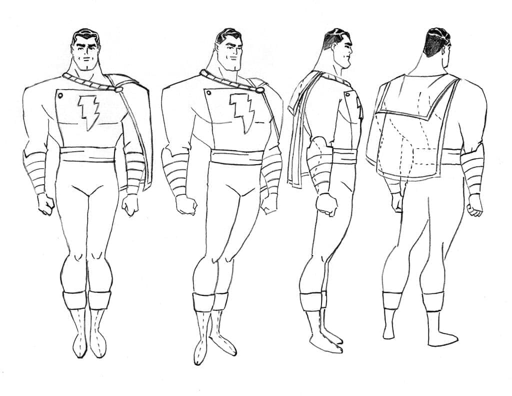 Desenho gratuito Shazam #208429 da colecao Super-heróis e Supervilões para imprimir
