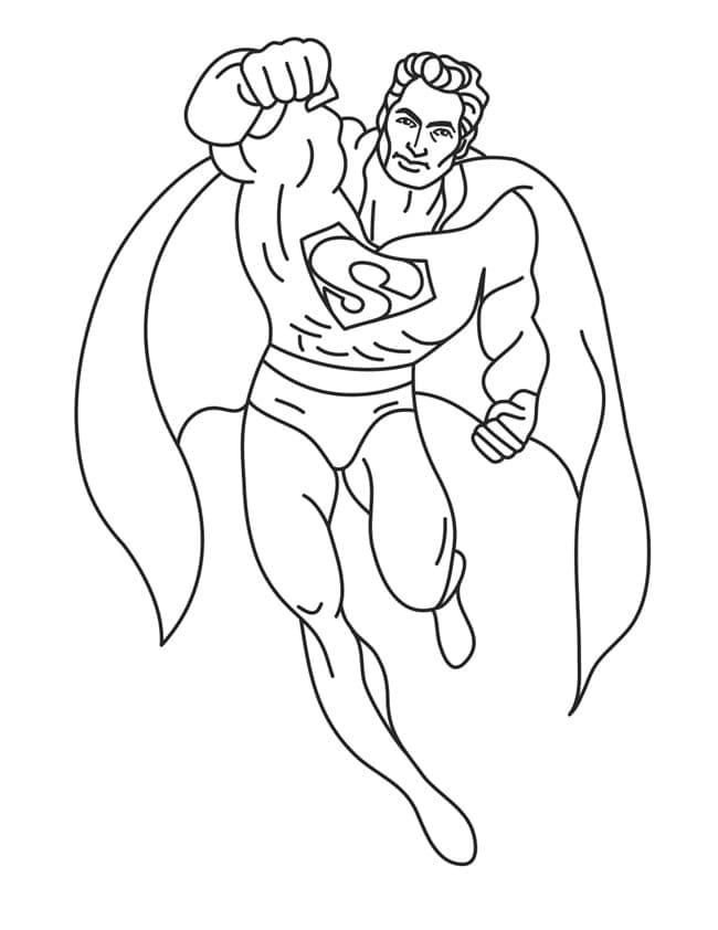 Desenho gratuito Superman #189543 da colecao Super-heróis e Supervilões para imprimir