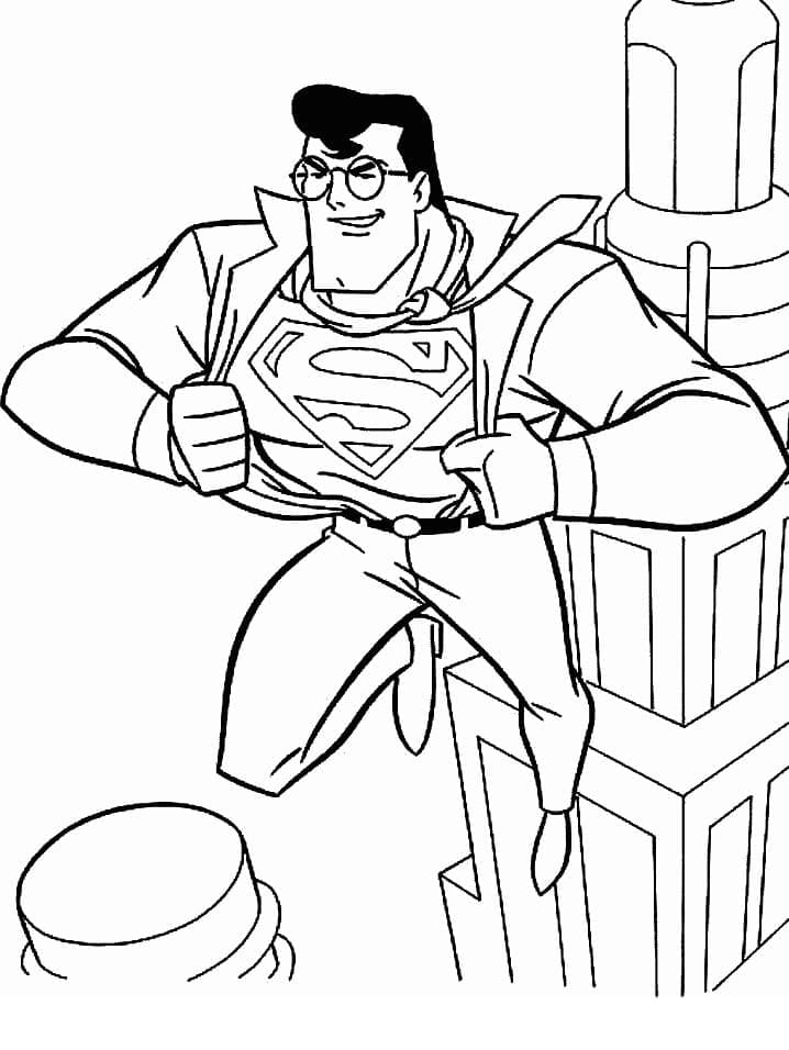 Desenho gratuito Superman #189545 da colecao Super-heróis e Supervilões para imprimir
