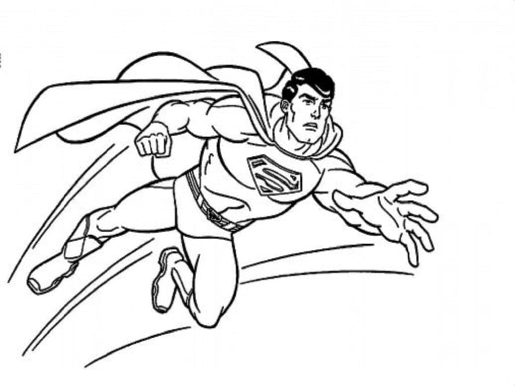 Desenho gratuito Superman #189552 da colecao Super-heróis e Supervilões para imprimir