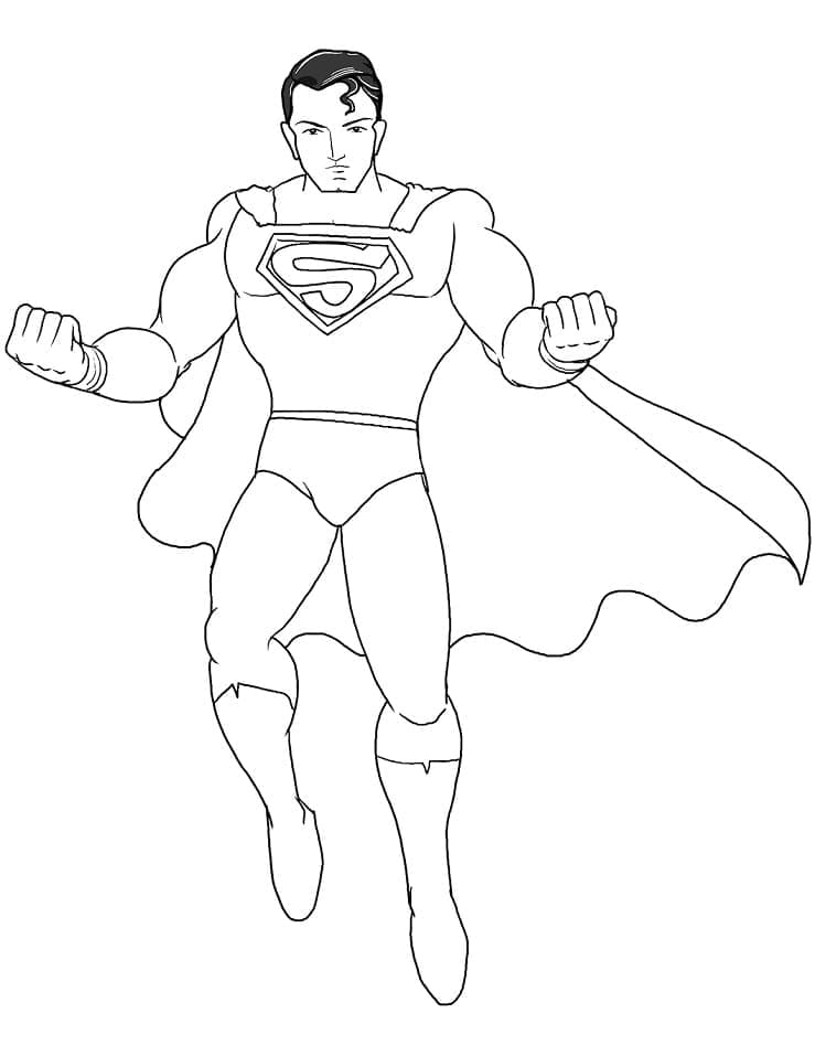 Desenho gratuito Superman #189558 da colecao Super-heróis e Supervilões para imprimir