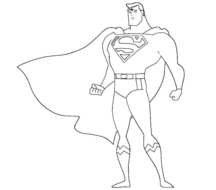 Desenho gratuito Superman #189574 da colecao Super-heróis e Supervilões para imprimir