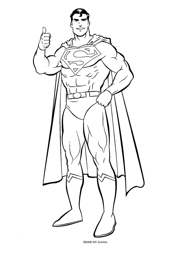 Desenho gratuito Superman #83609 da colecao Super-heróis e Supervilões para imprimir